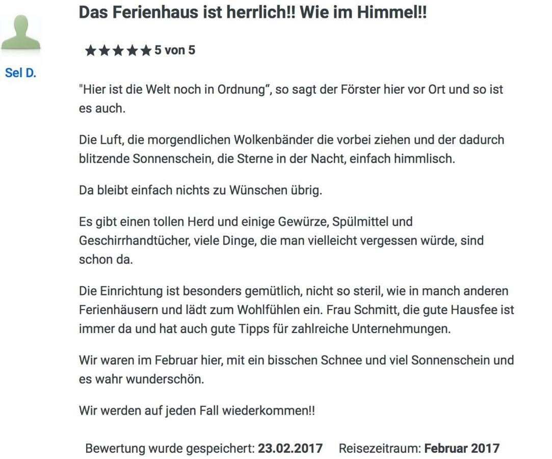 Wie Im Himmel Hatzfeld Dış mekan fotoğraf